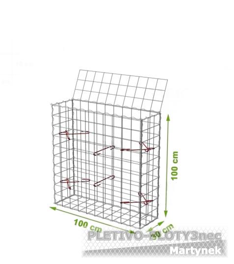 Gabionový koš 1000x300x1000mm,