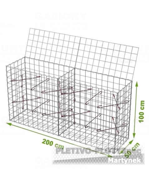 Gabionový koš 2000x500x1000mm