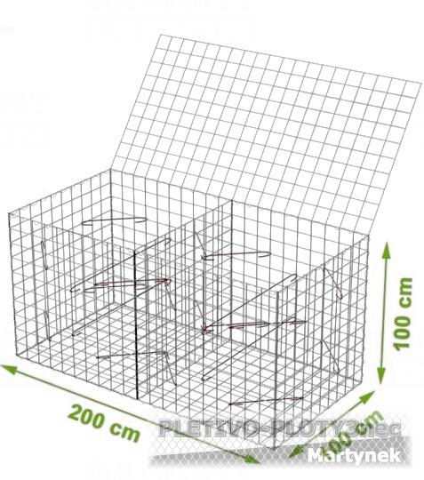 Gabionový koš 2000x1000x1000mm