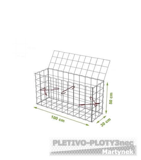 Gabionový koš 1000x300x500mm