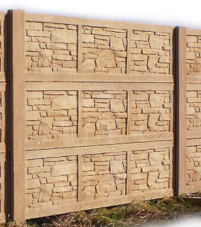 Betonový plot typ "F4"