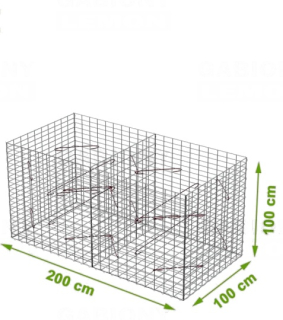 Gabionový koš 2000x1000x1000mm