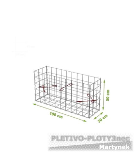 Gabionový koš 1000x300x500mm