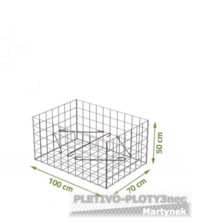 Gabionový koš 1000x700x500mm