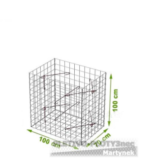 Gabionový koš 1000x700x1000mm