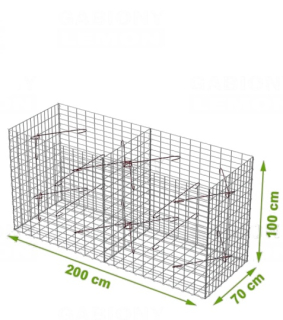 Gabionový koš 2000x700x1000mm