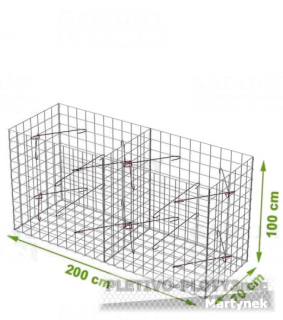 Gabionový koš 2000x700x1000mm