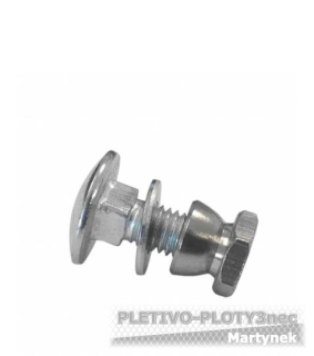   Šroub vratový M8x25, podložka, trhací matice