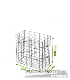 Gabionový koš 1000x500x1000mm