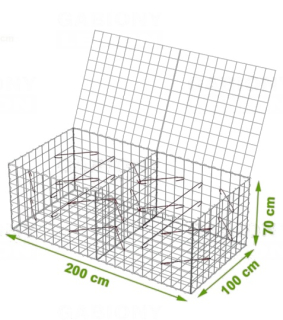 Gabionový koš 2000x1000x700mm