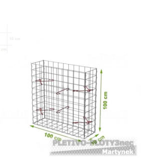 Gabionový koš 1000x300x1000mm,